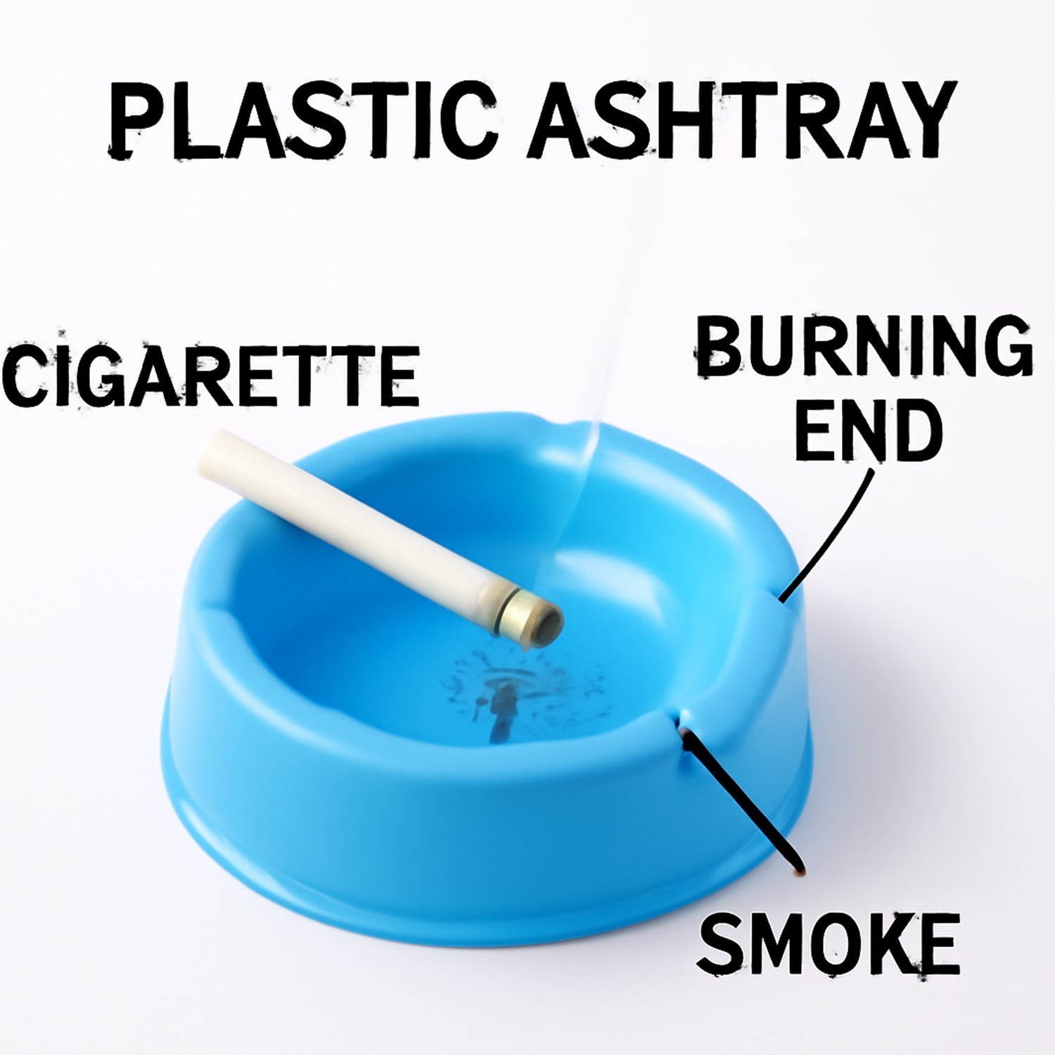 Oblivion Large Capacity Plastic Ashtray Oblivion Large Capacity Plastic Ashtray